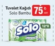 Solo Bambu Tuvalet Kağıdı 12'Li