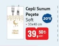 Soft Cepli Sunum Peçete 20'Li 33X40 Cm