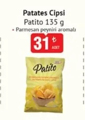 Patates Cipsi Patito 135 G