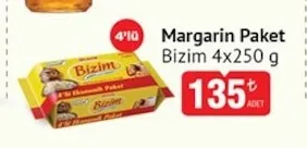 Bizim Margarin Paket 4X250 G