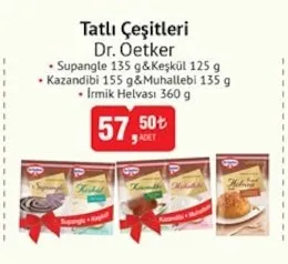 Dr. Oetker Tatlı Çeşitleri