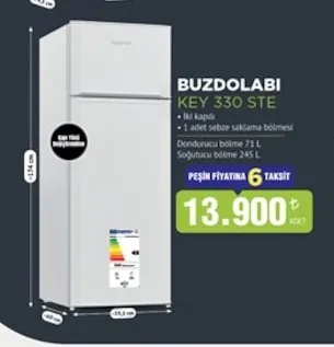 Buzdolabı Key 330 Ste