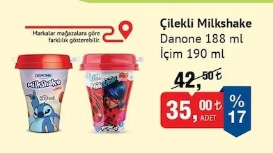 Danone Çilekli Milkshake 188 Ml