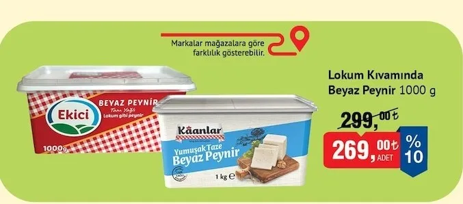 Ekici Lokum Kıvamında Beyaz Peynir 1000 G