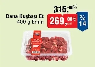 Emin Dana Kuşbaşı Et 400 G