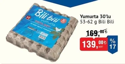 Bili Bili Yumurta 30'Lu 53-62 G