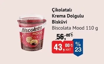 Çikolatalı Krema Dolgulu Bisküvi Biscolata Mood 110 G