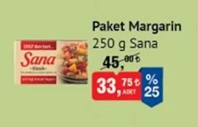 Paket Margarin 250 G Sana