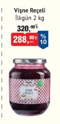 İlk-Gün Vişne Reçeli 2 Kg