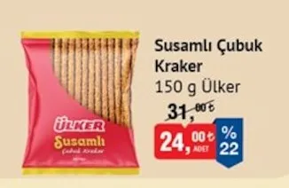 Susamlı Çubuk Kraker 150 G Ülker