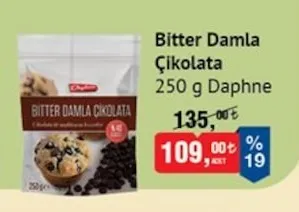 Bitter Damla Çikolata 250 G Daphne