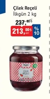 İlk-Gün Çilek Reçeli 2 Kg
