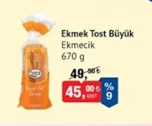 Ekmecik Ekmek Tost Büyük 670 G