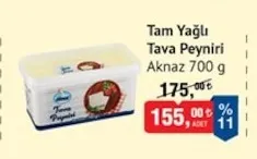 Aknaz Tam Yağlı Tava Peyniri 700 G