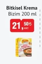 Bitkisel Krema Bizim 200 Ml