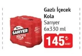 Sarıyer Gazlı İçecek Kola 6X330 Ml