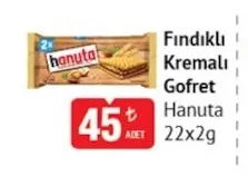Hanuta Fındıklı Kremalı Gofret 22X2G