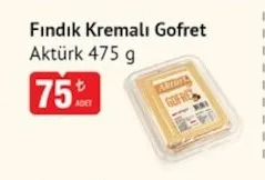 Fındık Kremalı Gofret Aktürk 475 G