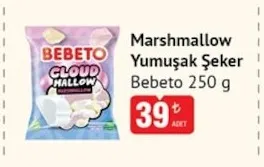 Marshmallow Yumuşak Şeker Bebeto 250 G