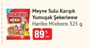 Meyve Sulu Karışık Yumuşak Şekerleme Haribo Mixbons 325 G