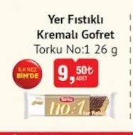 Yer Fıstıklı Kremalı Gofret Torku No:1 26 G