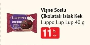 Vişne Soslu Çikolatalı Islak Kek Luppo Lup Lup 40 G