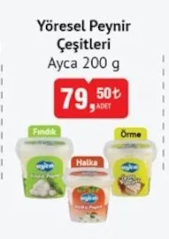 Yöresel Peynir Çeşitleri Ayca 200 G