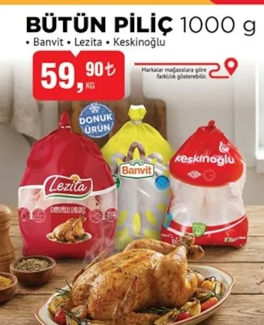 Bütün Piliç 1000 G