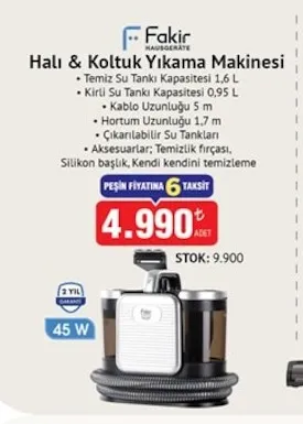 Fakir Halı & Koltuk Yıkama Makinesi