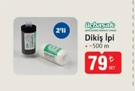 Üçbaşak Dikiş İpi ~500 M 2'Li