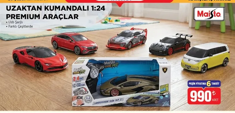 Uzaktan Kumandalı 1:24 Premium Araçlar