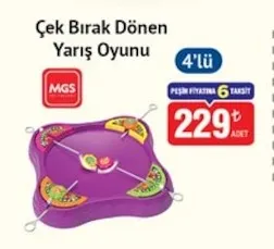 Çek Bırak Dönen Yarış Oyunu 4'Lü