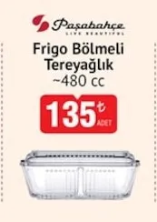 Paşabahçe Frigo Bölmeli Tereyağlık ~480 Cc