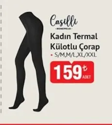 Casilli Kadın Termal Külotlu Çorap S/M,M/L,L/Xl/Xxl