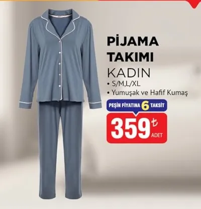 Pijama Takımı Kadın S/M,L/Xl