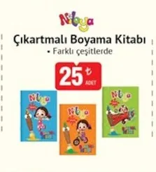 Nibya Çıkartmalı Boyama Kitabı