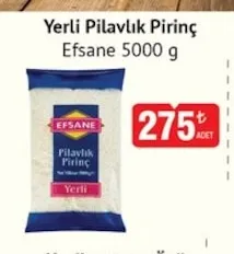 Yerli Pilavlık Pirinç Efsane 5000 G