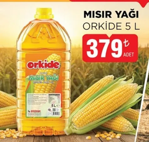 Mısır Yağı Orkide 5 L
