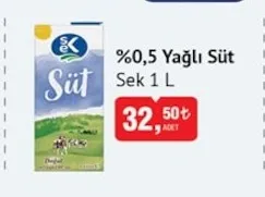 %0,5 Yağlı Süt Sek 1 L