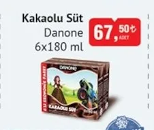 Kakaolu Süt Danone 6X180 Ml