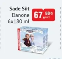 Sade Süt Danone 6X180 Ml