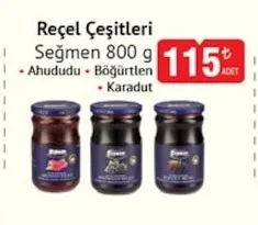 Reçel Çeşitleri Seçmen 800 G