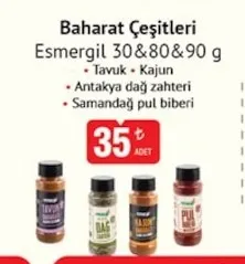 Baharat Çeşitleri Esmegil 30&80&90 G