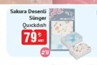 Quickdish Sakura Desenli Sünger 2'Li