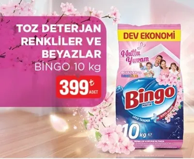 Bingo Toz Deterjan Renkliler Ve Beyazlar 10 Kg