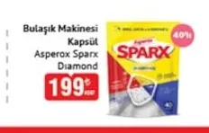Asperox Sparx Diamond Bulaşık Makinesi Kapsül 40'Lı