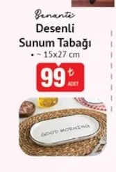 Benante Desenli Sunum Tabağı
