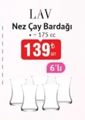 Lav Nez Çay Bardağı