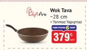 Chef'S Pro Wok Tava 28 Cm