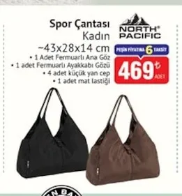 North Pacific Spor Çantası Kadın